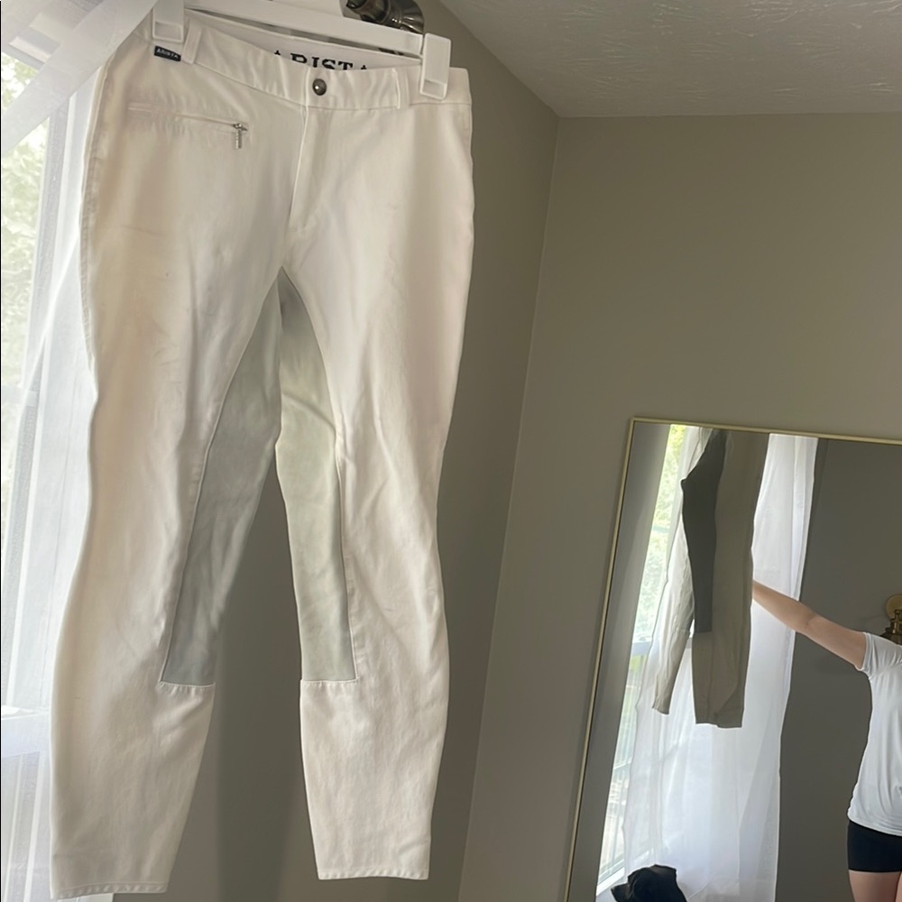 Arista White Riding Pants 28 R - Picture 2 of 7
